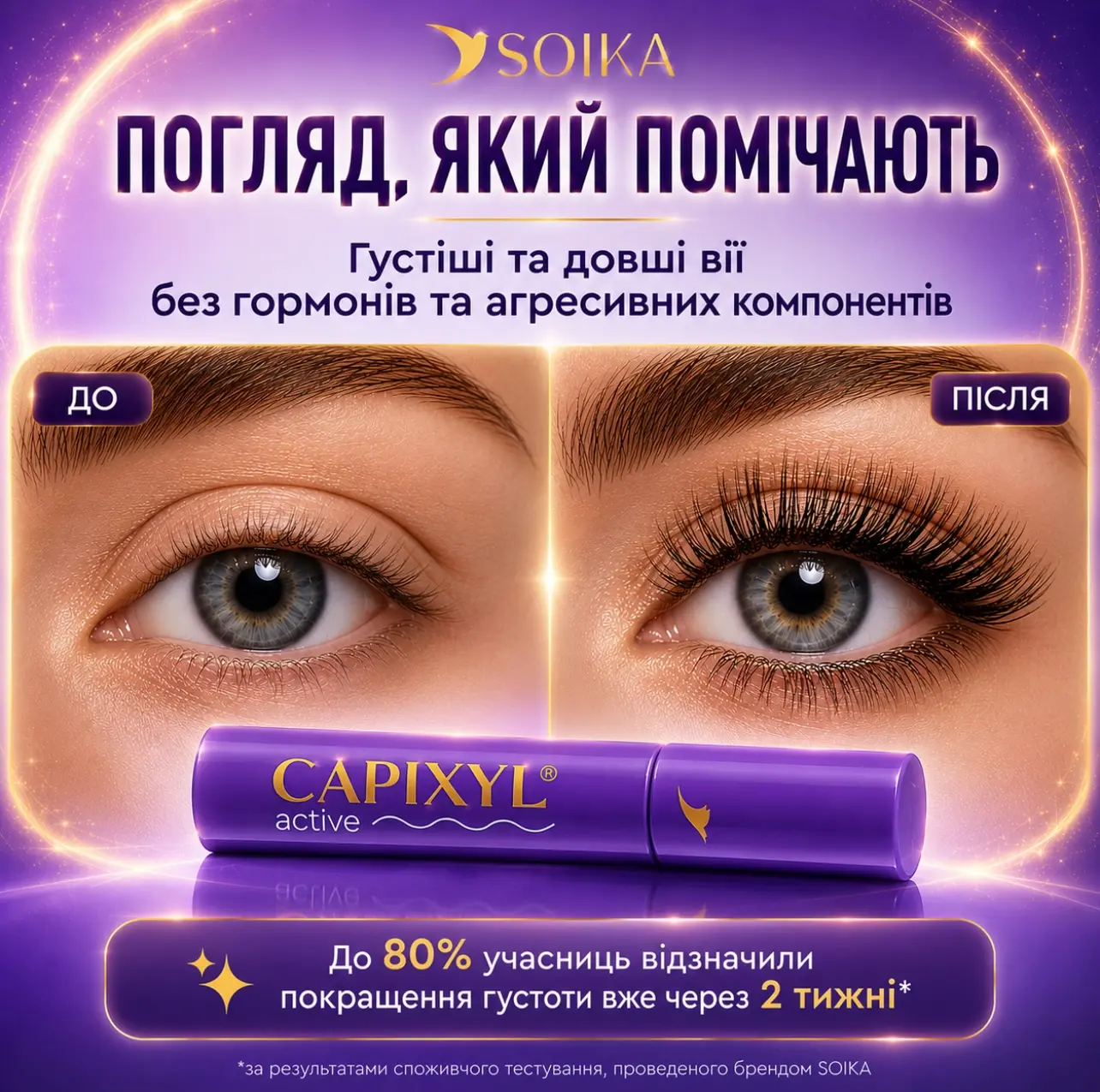 Capixyl® та Procapil® для росту вій і брів